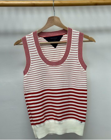 Vesta dámská Tommy Hilfiger proužkovaná